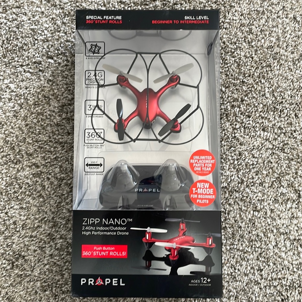 NIB Propel Zipp Nano 2.4 ghz indoor/outdoor high performance drone